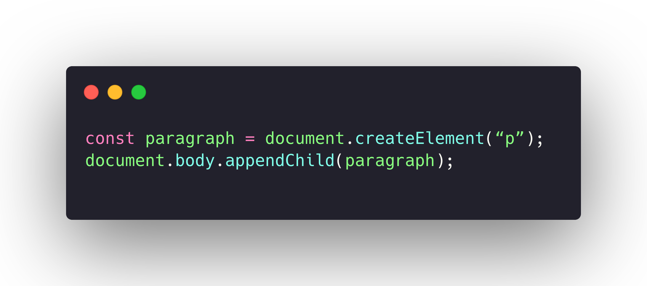 html element appendchild