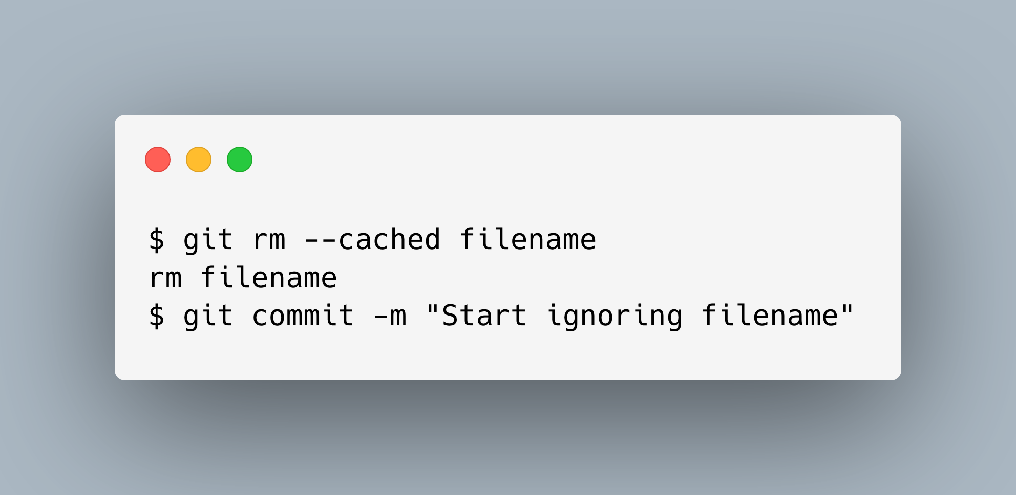 Git remove commands